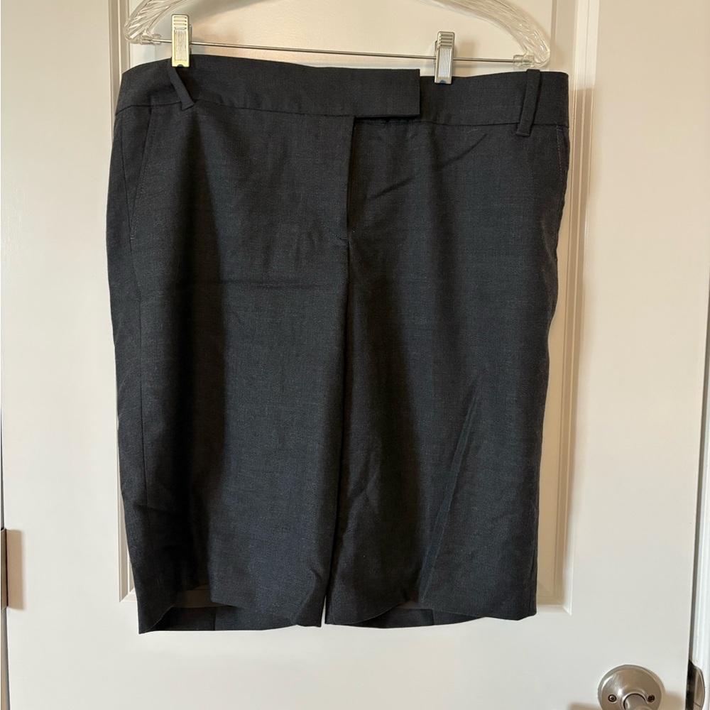 Classic Charcoal gray grey Shorts j.crew city fit size 12
